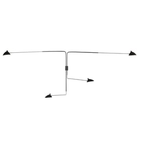 Mouille Inspired Style Four Arm Rotating Wall Sconce - Large