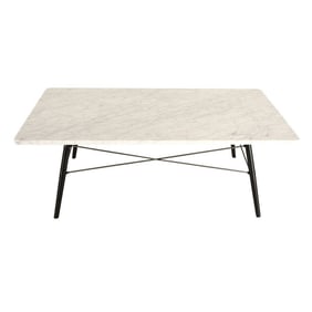 Carrara Marble Eiffel Base Coffee Table