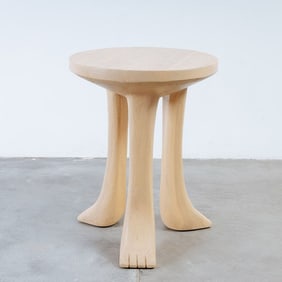 Paw Foot Pedestal Side Table