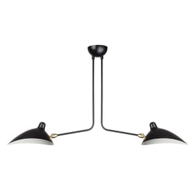 Mid Century Mouille Inspired Two Arm Ceiling Lamp - 220V