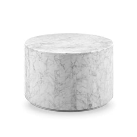 Carrara Marble Monolith 24 Drum Bunching Table