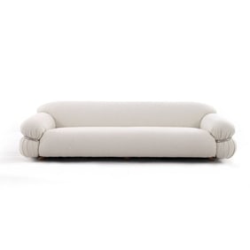 Sasann Three Seater 95 Sofa - Ivory Boucle