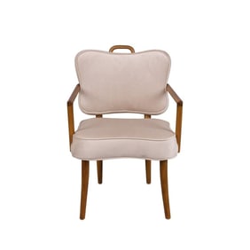 Charlotte Accent Arm Chair with Handle - Velvet - Low