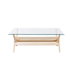 Jeanneret Inspired 60 Glass Dining Table