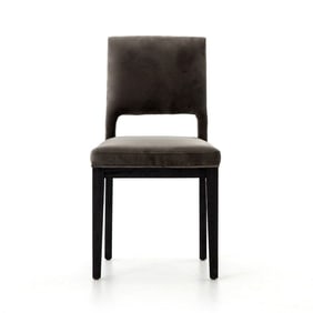 Thalia Dining Chair - Washed Velvet Grey