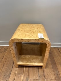 Putnam Waterfall Edge Two Tier Side Table- Burl Wood * (1 of 4)