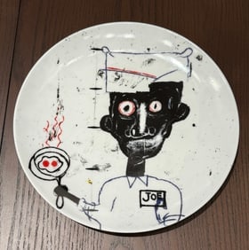 BASQUIAT Porcelain plate - ”Return of the Central Figure” * (1 of 1)