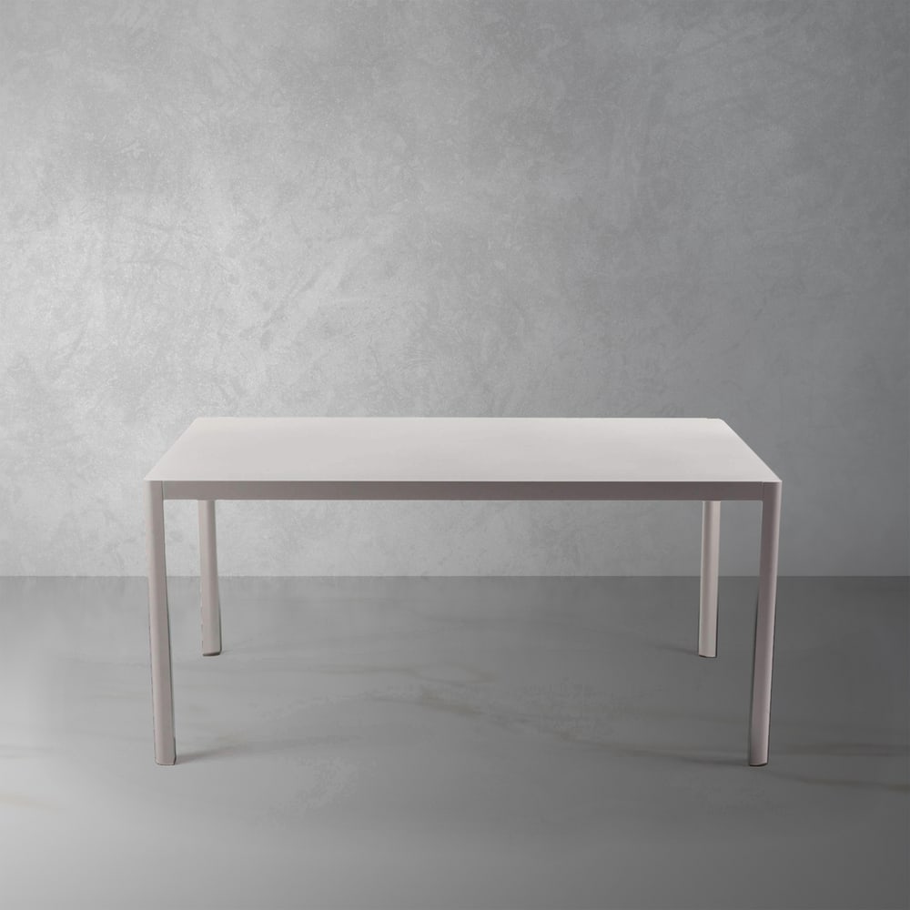 Leoda Rectangular Metal Outdoor Dining Table - 3