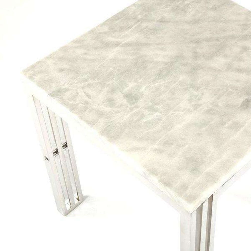 Del Marble Side Table - Square - 2