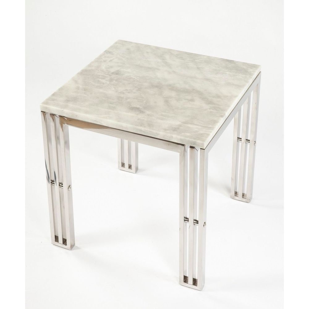 Del Marble Side Table - Square - 3