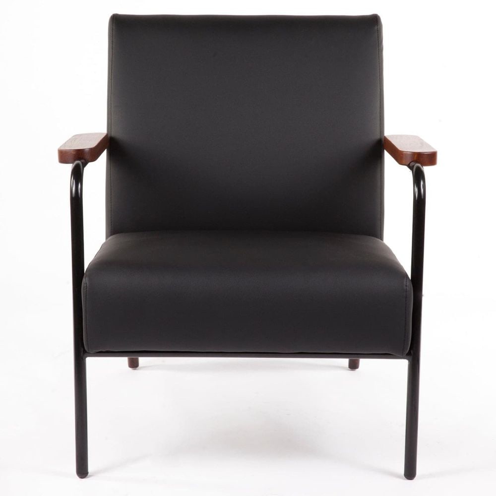 French Designer Lounge Chair - Black (1 of 4)