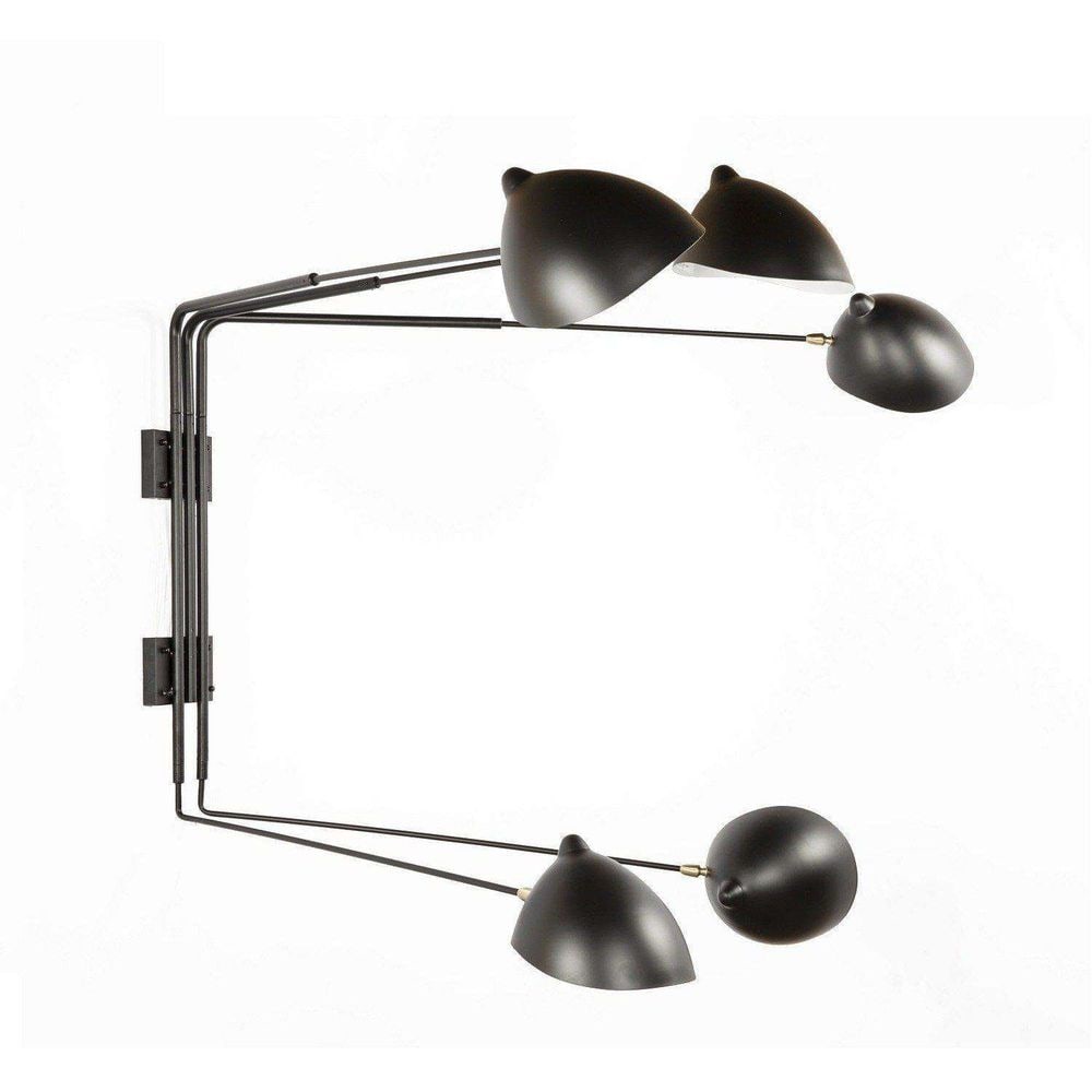 Five Arm Mouille Inspired Rotating Wall Sconce - Short (1 of 5)