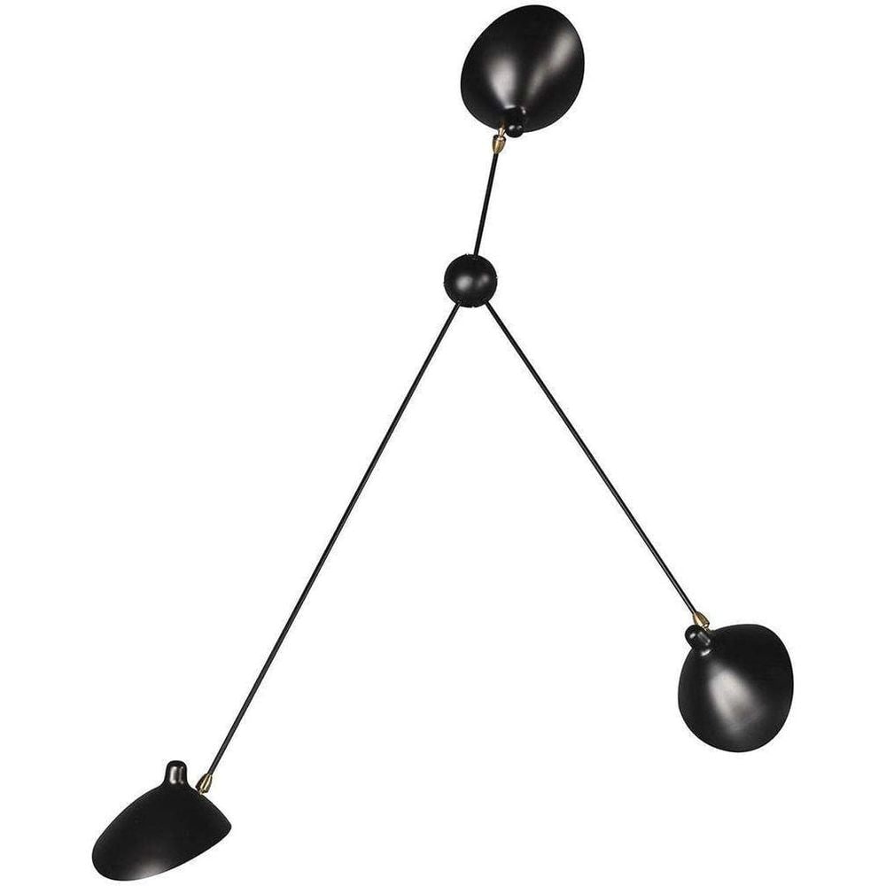 Mouille Inspired Three Arm Spider Wall Sconce (1 of 4)