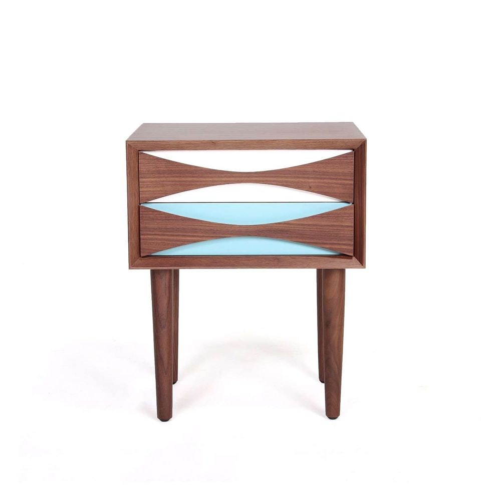 Mid Century Halvmane Nightstand (1 of 3)