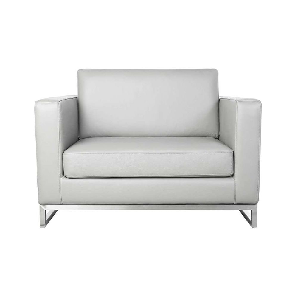 Vettore Leather Armchair - Grey (1 of 8)