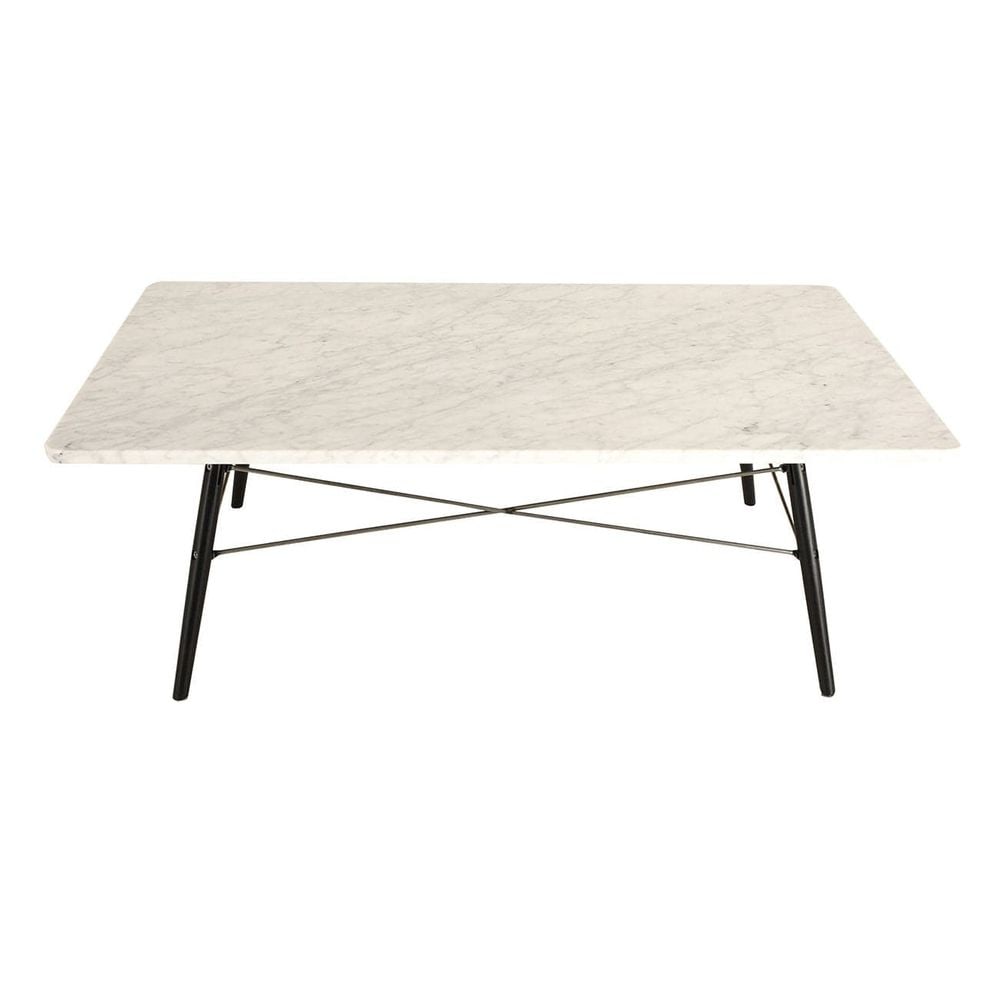 Carrara Marble Eiffel Base Coffee Table (1 of 4)