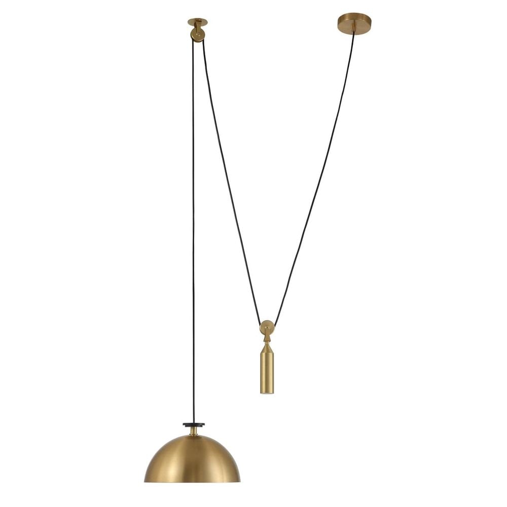 Brass Counterweight Pendant Light (1 of 2)