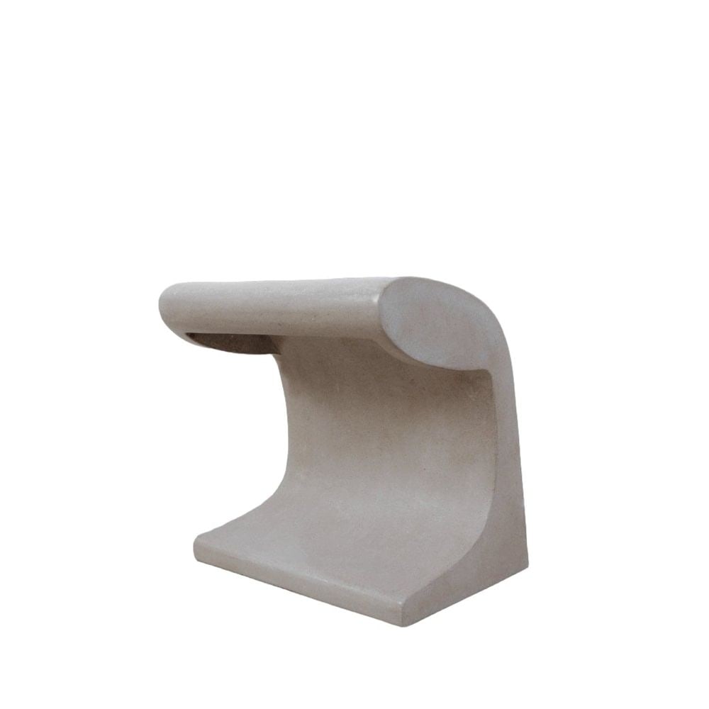 after Le Corbusier Concrete Sculpture: Dimensions: 19.7 H x 19.7 W x 14 D Weight: 44 lbs Bulb and Power Information: This fixture does not come with any electrical components: socket, cord, wiring. It will need to be installed to your spec