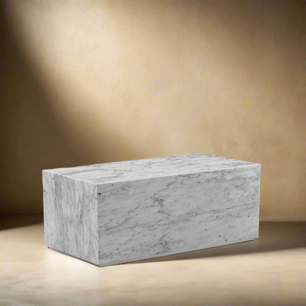 Marble Monolith Rectangle Coffee Table - 2