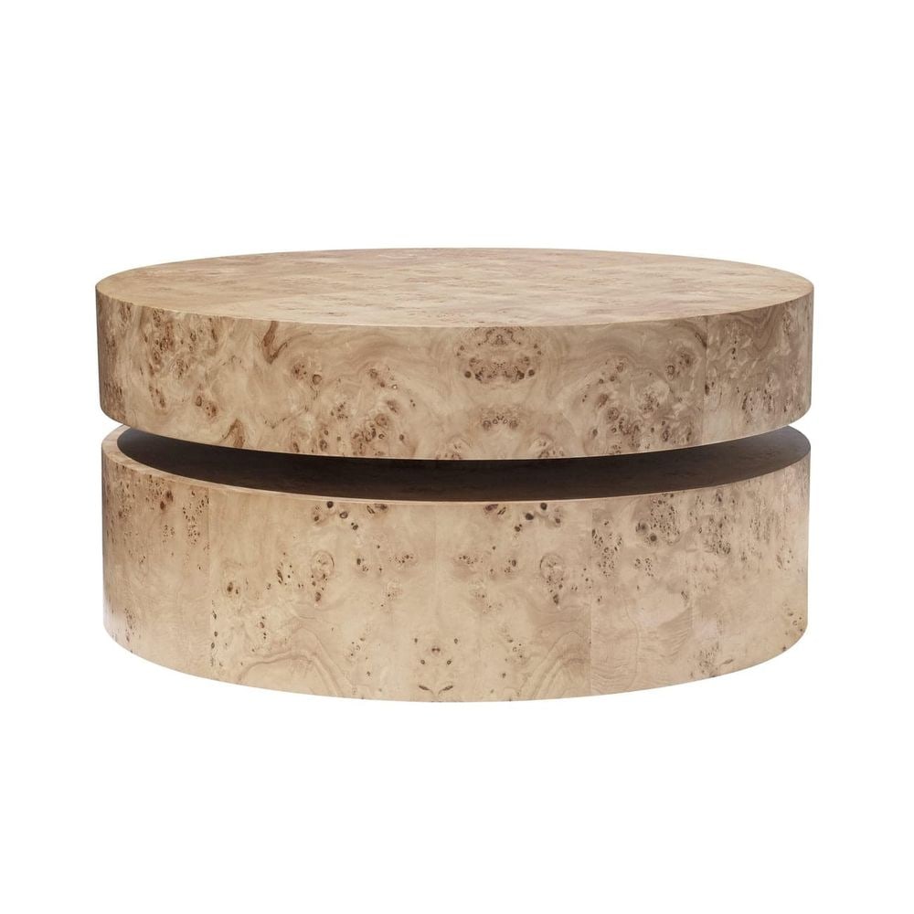 Mont Blanc Mixed Circles Burl Cocktail Table (1 of 4)