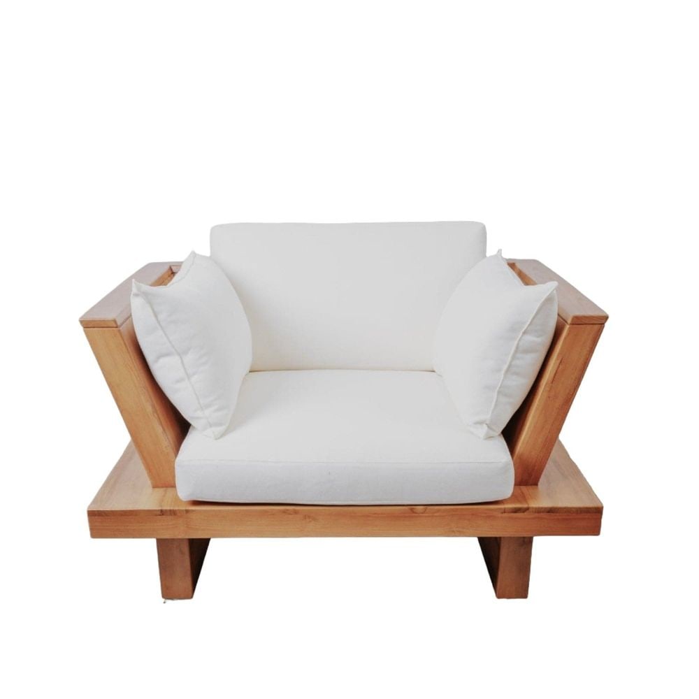Zen Styled Platform Chair- Teak (1 of 10)