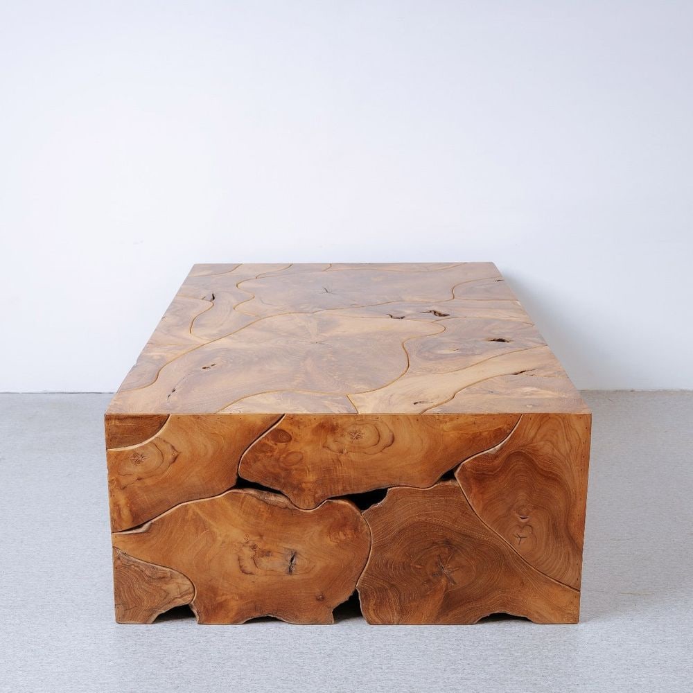 Teak Coffee Table - Rectangle - 4