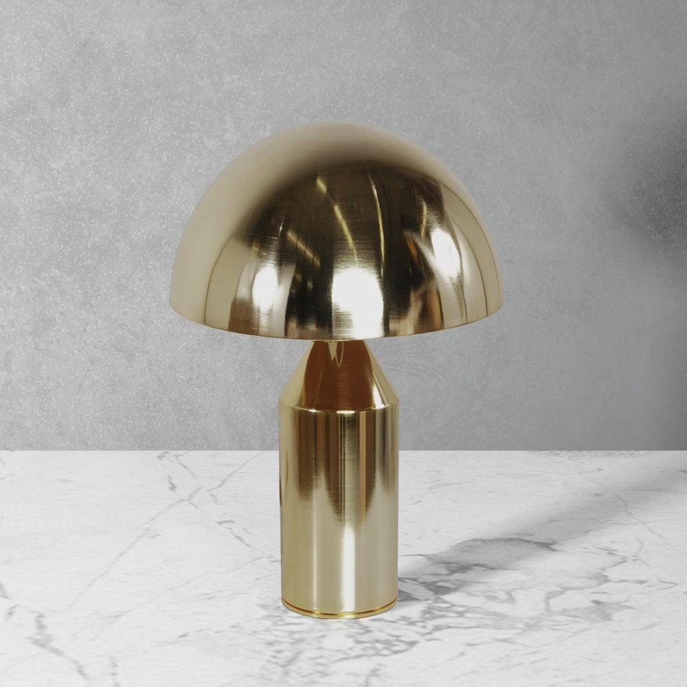 Mushroom Style Dome Table Lamp - Brass- Small (1 of 2)
