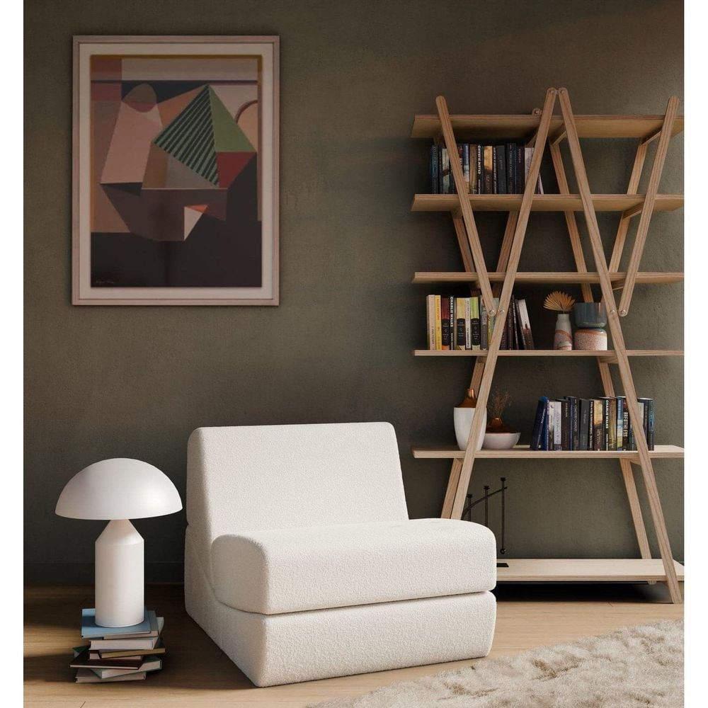 Mushroom Style Table Lamp - White- Medium: "Dimensions:Medium: 20 H x 15 W x 15 D (glass)Cord Length: 1.5 MetersMaterials: Iron for Large, Glass for Medium and SmallFinish: Matte WhiteBulb Type: (3) E2660W Max (Not Included), bulb must be