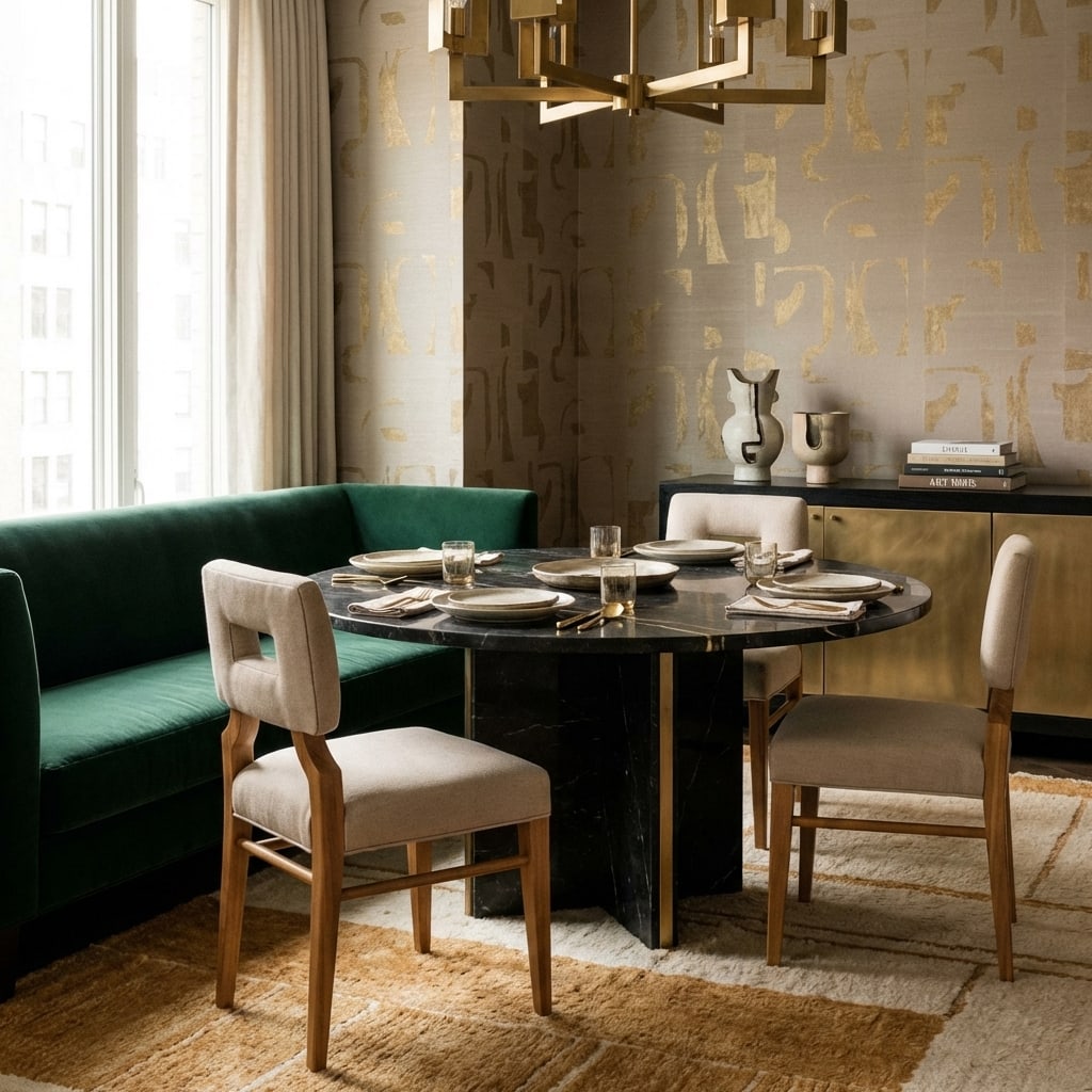 Golden Era Inspired Dining Side Chair- Set of two (1 of 2)