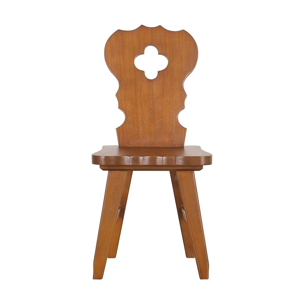 Bishop Inspired Dining Chair - Natural: "Dimensions: 35.8 H x 16.5 W x 18.5 DSeat height: 17.7 inSeat depth: 15Seat width: 16.5 inWeight: 26 lbsMaterials: Acacia Wood"