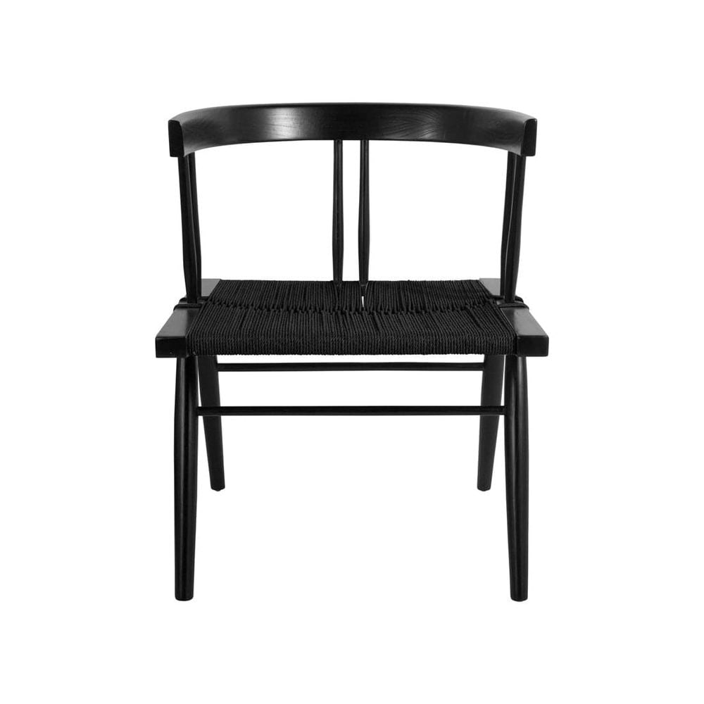 Naka Inspired Teak Chair - Black, Large (1 of 3)