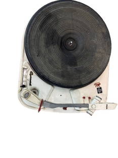 GARRARD 4HF TURNTABLE RECORD PLAYER:  powers up rotates no plinth. Please Note: This item cannot be shipped by us. You will need to arrange your own shipping or collect it in person