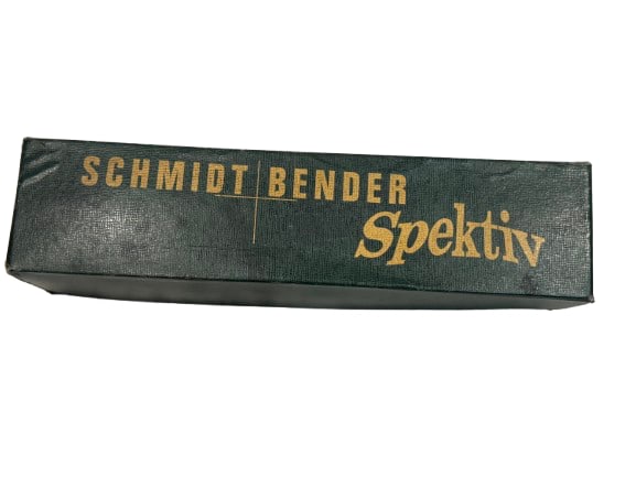 SCHMIDT & BENDER 15-60X60 TWO DRAW SLIDE SCOPE TELESCOPE: SCHMIDT & BENDER 15-60X60 TWO DRAW SLIDE SCOPE TELESCOPE WITH ORIGINAL LEATHER Case and box ; Like new 