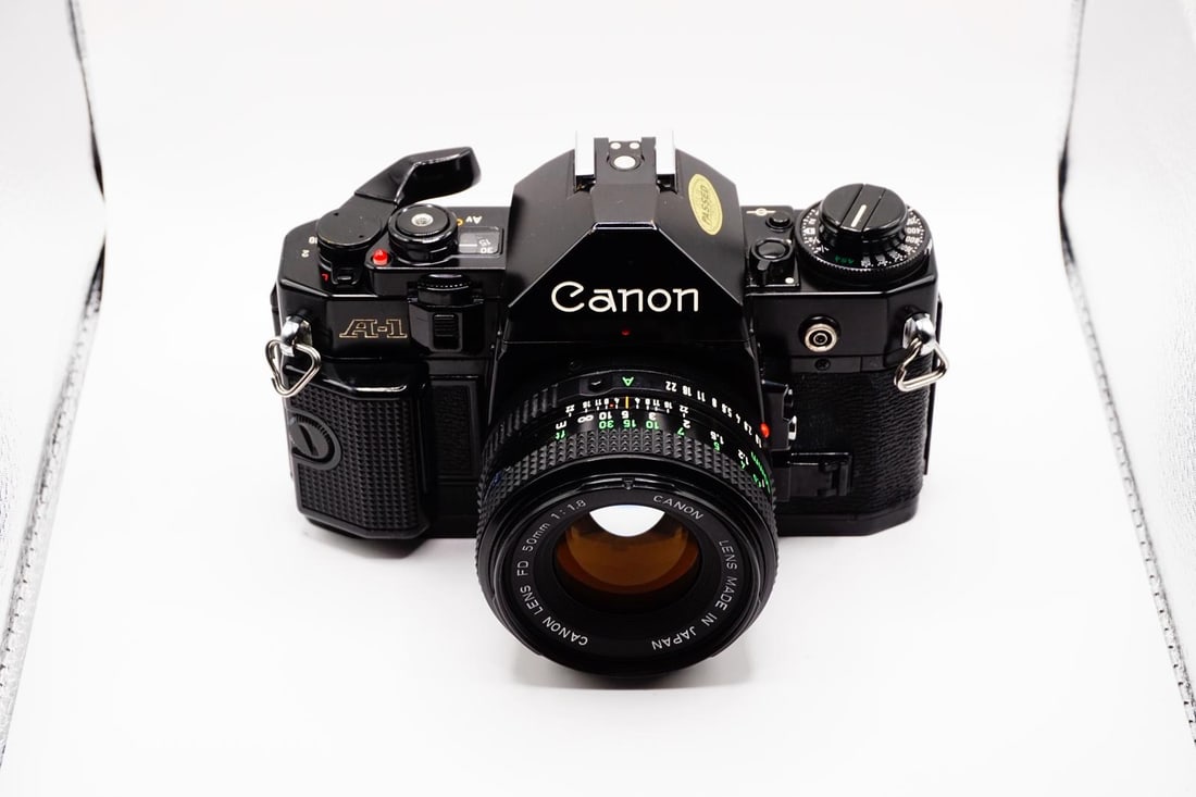 A Canon A1 film camera with 50mm l F1.8 (1 of 10)