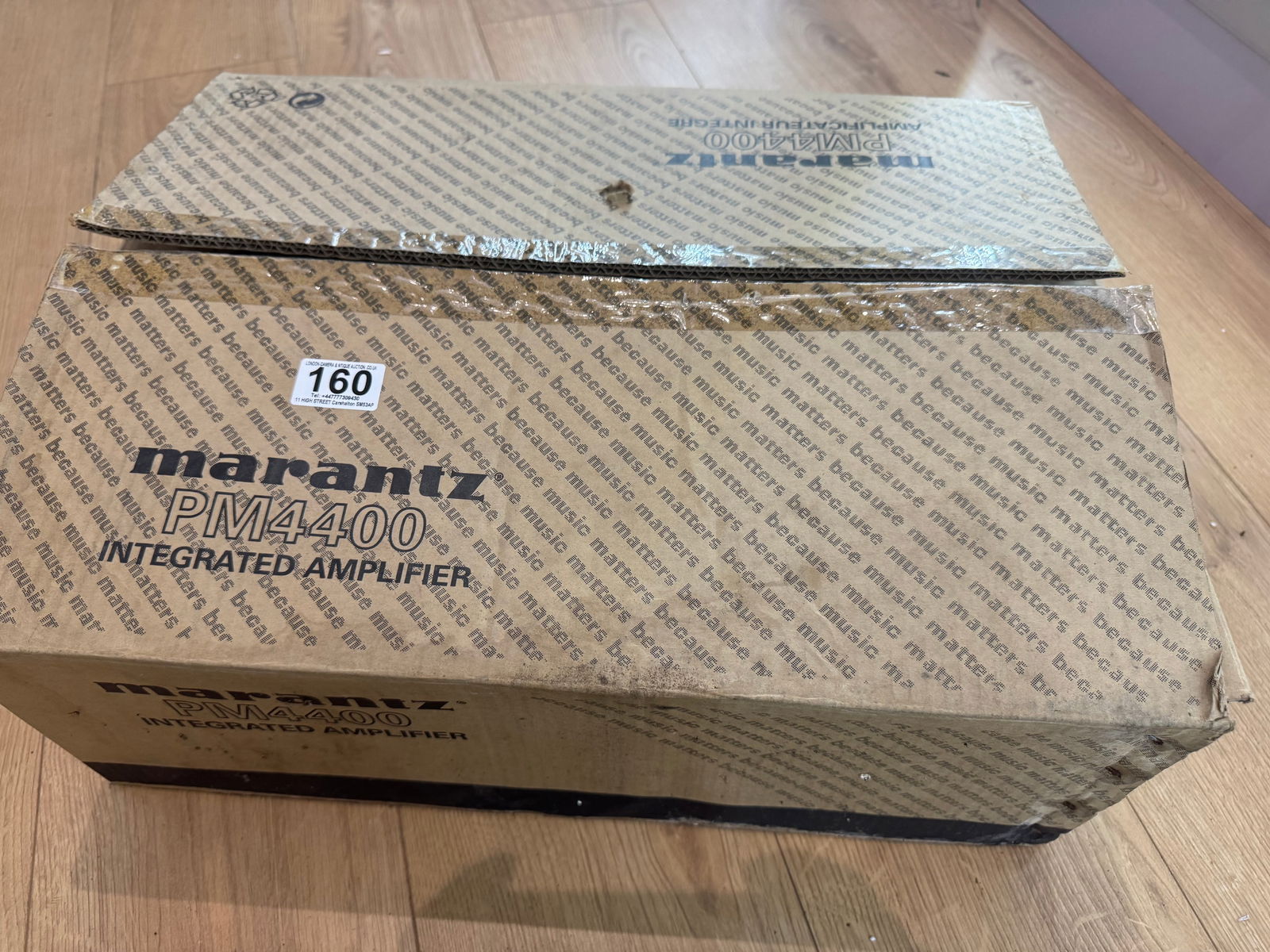 Marantz PM4400 Integrated Hi-Fi Amplifier: Powers on and comes with original box and remote. Overall condition is good.