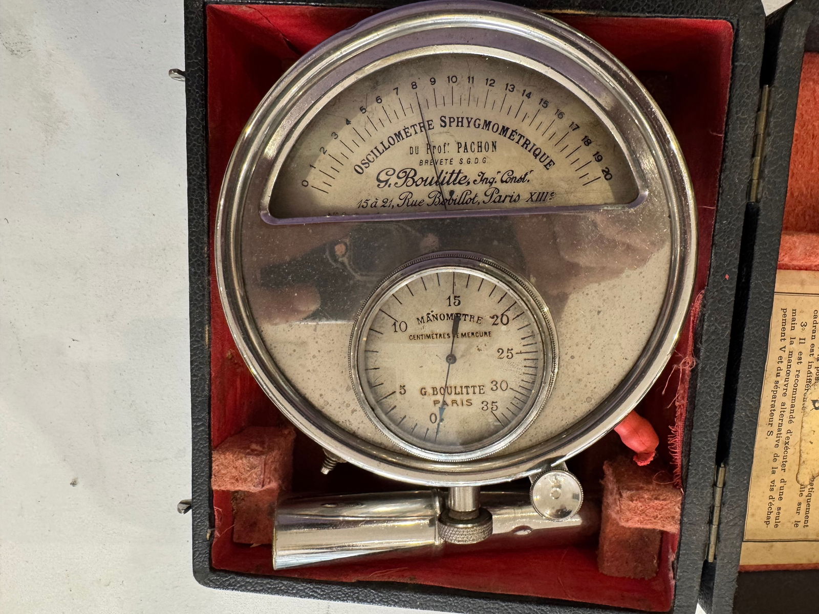 Oscillometre Sphygmom trique du Professeur Pachon (1 of 6)