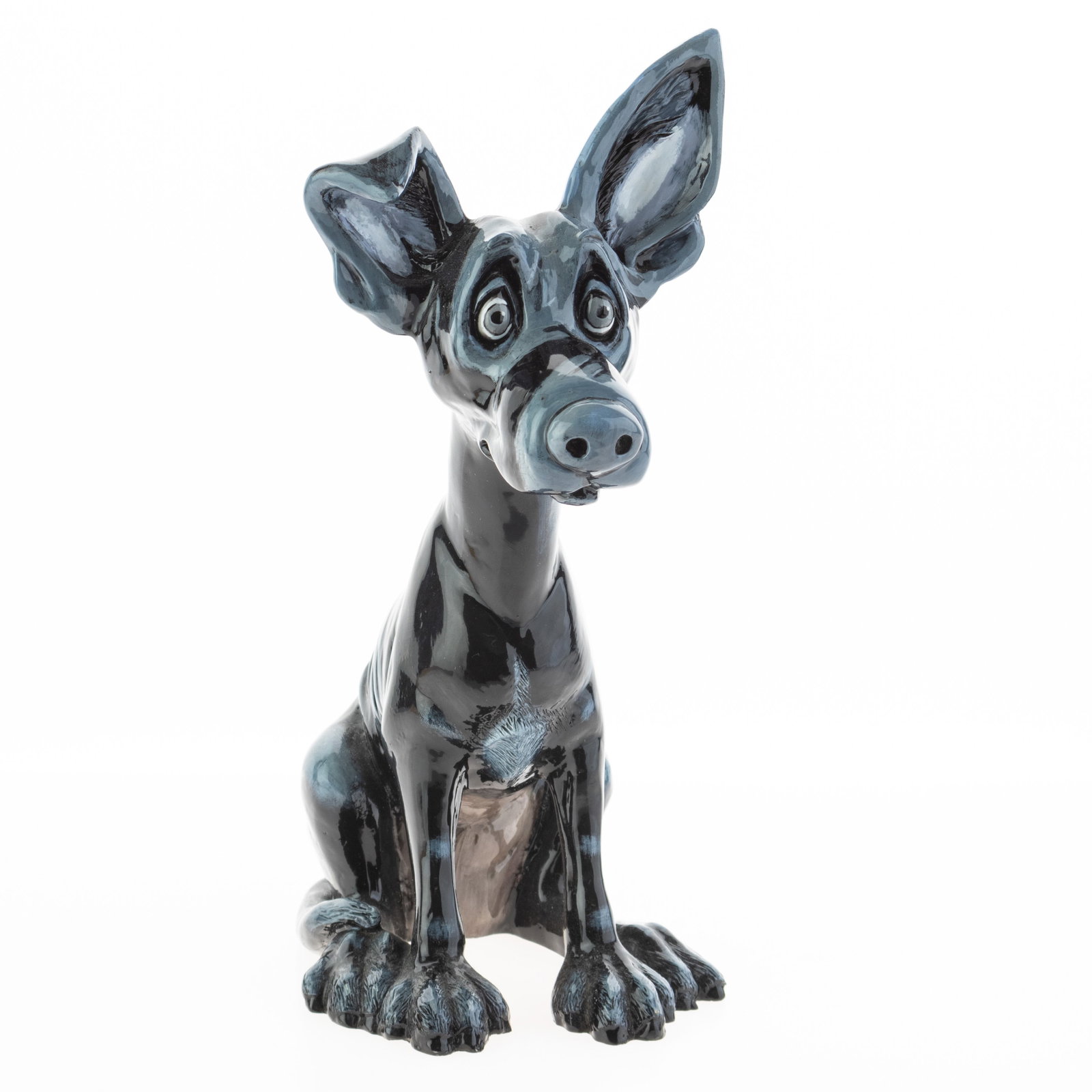 Limited Edition Hand Painted Comical Dog Studio Sculpture (1 of 1)
