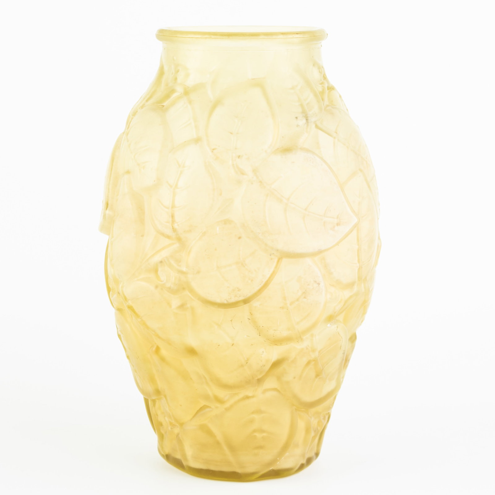 Art Deco French Baluster Glass Vase In The Style Of Rene Lalique (1 of 2)