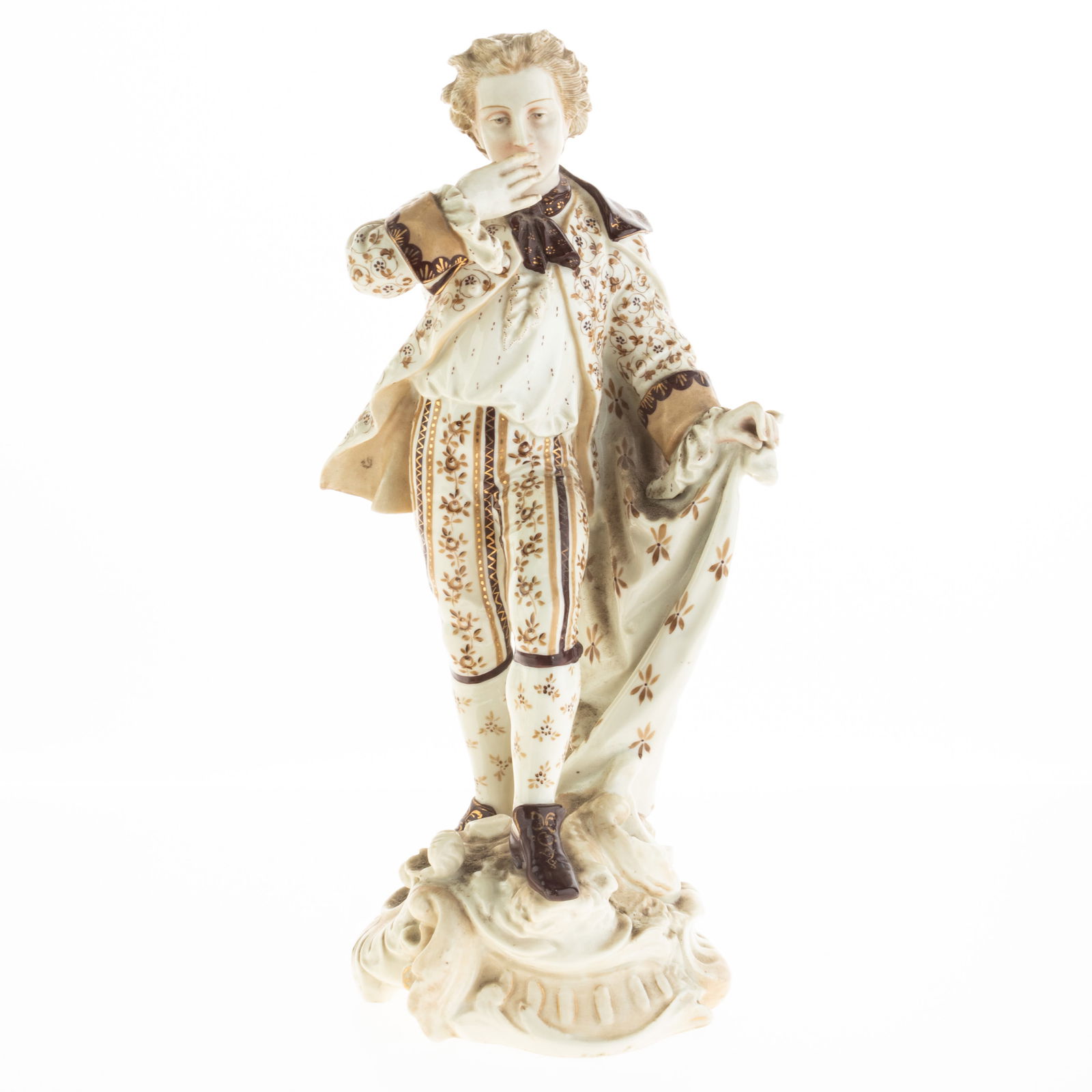 Antique Meissen Style Hand Painted Porcelainc Ceramic Figure 19Th Century (1 of 2)