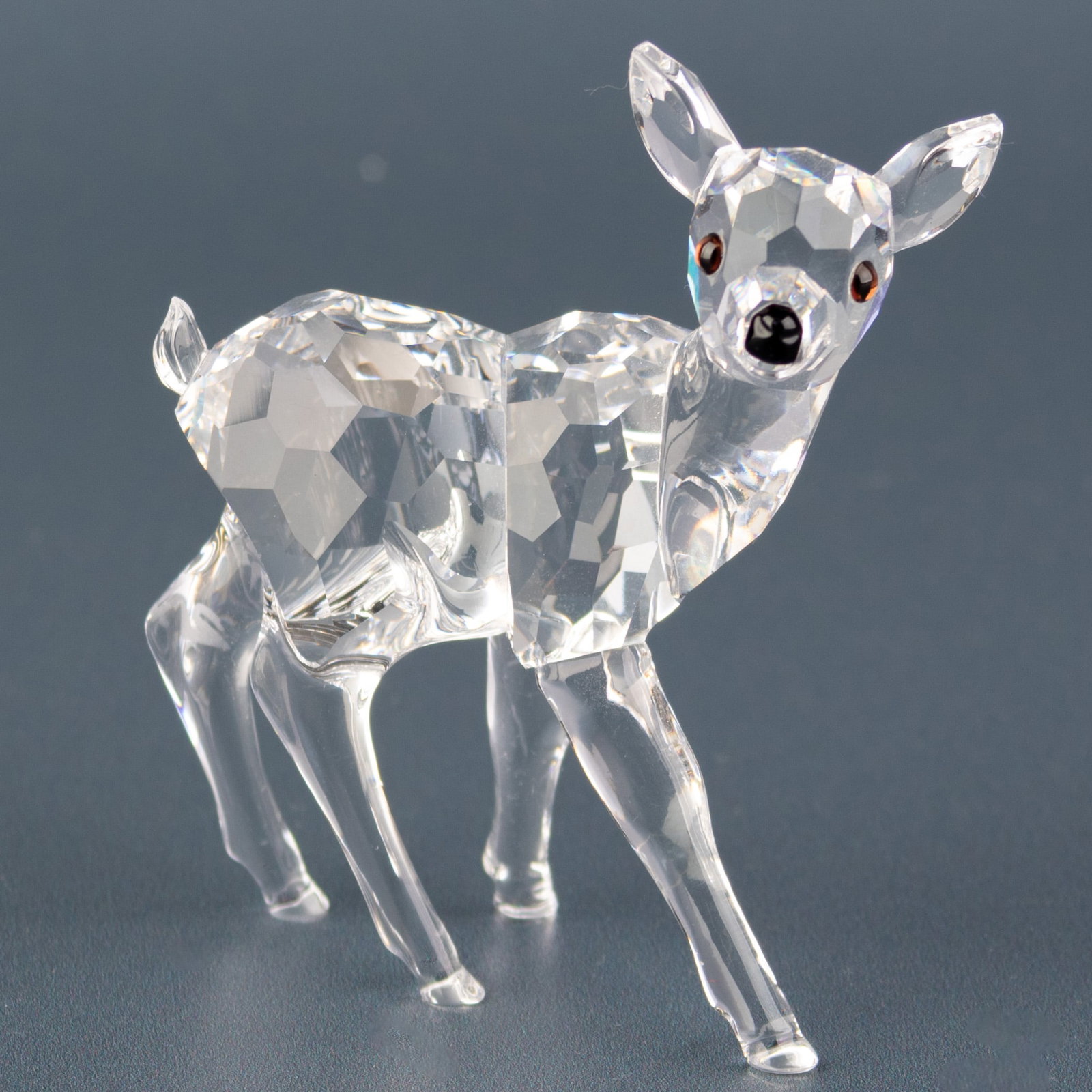 Swarovski Crystal Glass Fawn Deer Figure With Original Box & Paperwork (1 of 2)