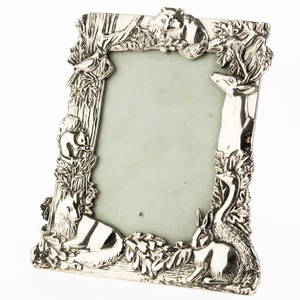 Silver Plated Animals Photograph Frame