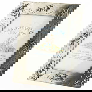 Beatrix Potter Pewter Bas Relief Photograph Frame: Height: 17.0 cm, Width: 12.7 cm. It is the responsibility of the Buyer to carefully examine each lot and form their own judgment regarding its condition, description, provenance, and authenticity
