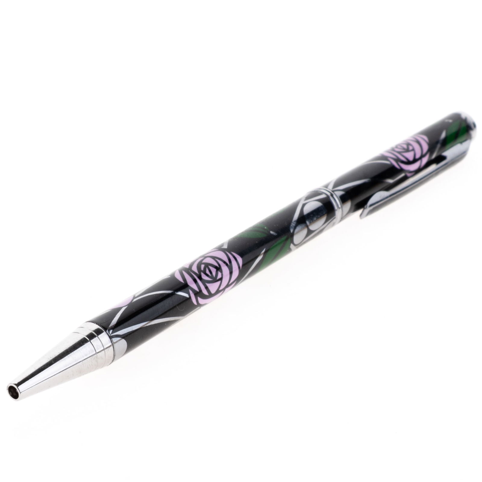 Charles Rennie Mackintosh Pattern Collector'S Pen: Height: 13.5 cm, Width: 0.8 cm. It is the responsibility of the Buyer to carefully examine each lot and form their own judgment regarding its condition, description, provenance, and authenticity prior
