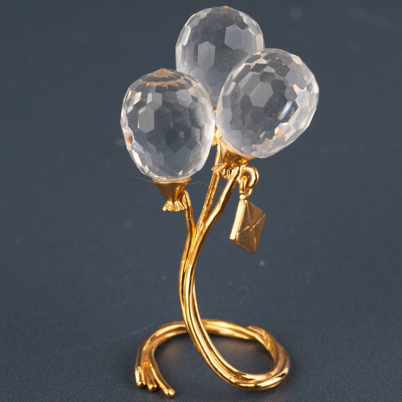 Swarovski Crystal Glass Balloons Ornament: Height: 4.5 cm, Width: 2.8 cm. It is the responsibility of the Buyer to carefully examine each lot and form their own judgment regarding its condition, description, provenance, and authenticity prior 