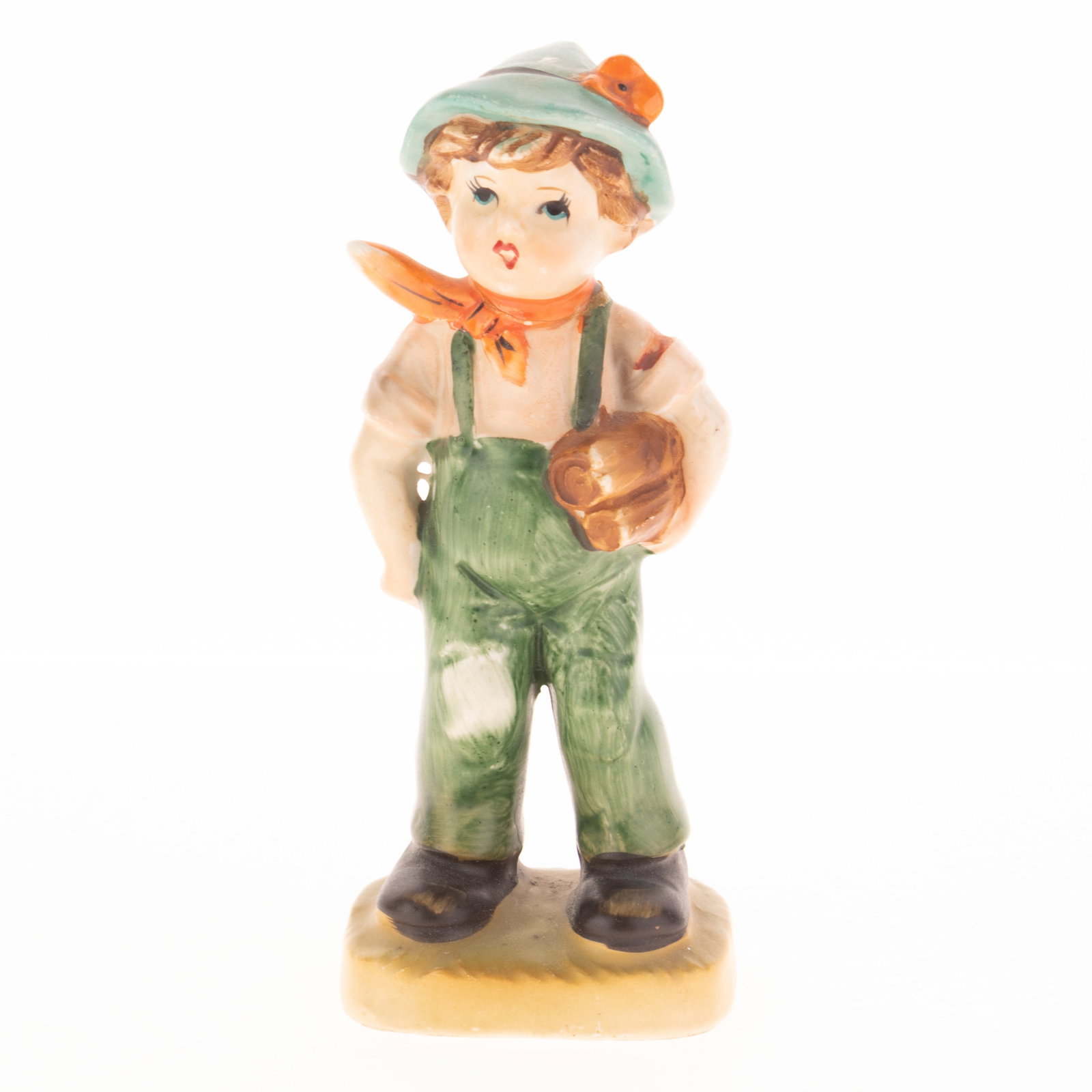 Mid Century West German Hummel Style Hand Painted Figurine: Height: 15.0 cm, Width: 6.5 cm. It is the responsibility of the Buyer to carefully examine each lot and form their own judgment regarding its condition, description, provenance, and authenticity prior