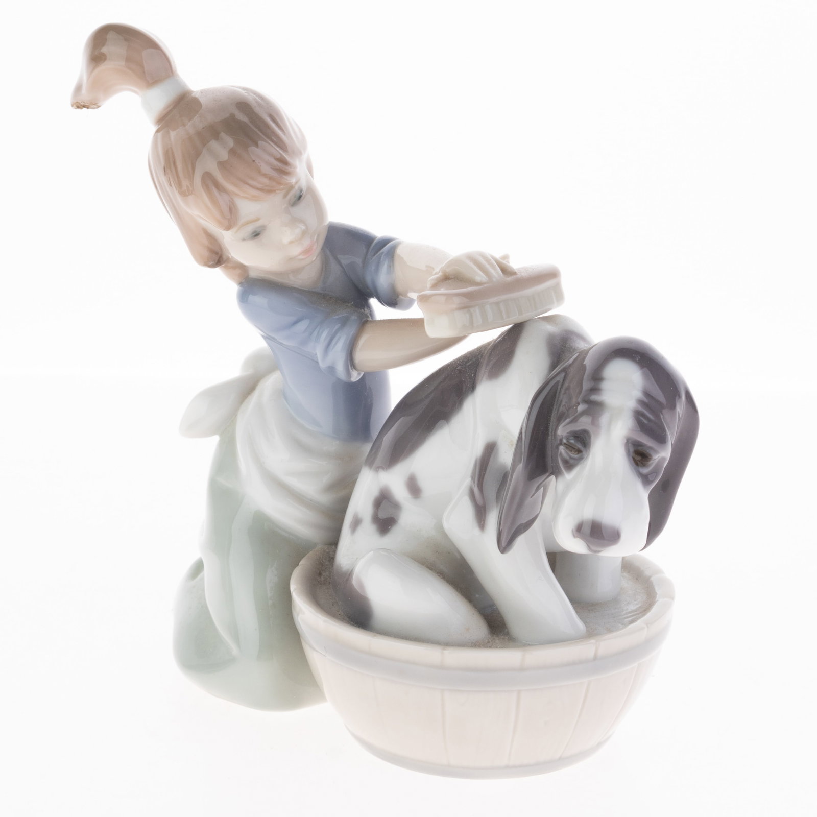Lladro Fine Spanish Porcelain "Bashful Bather Dog" Figurine Model 5455 (1 of 4)