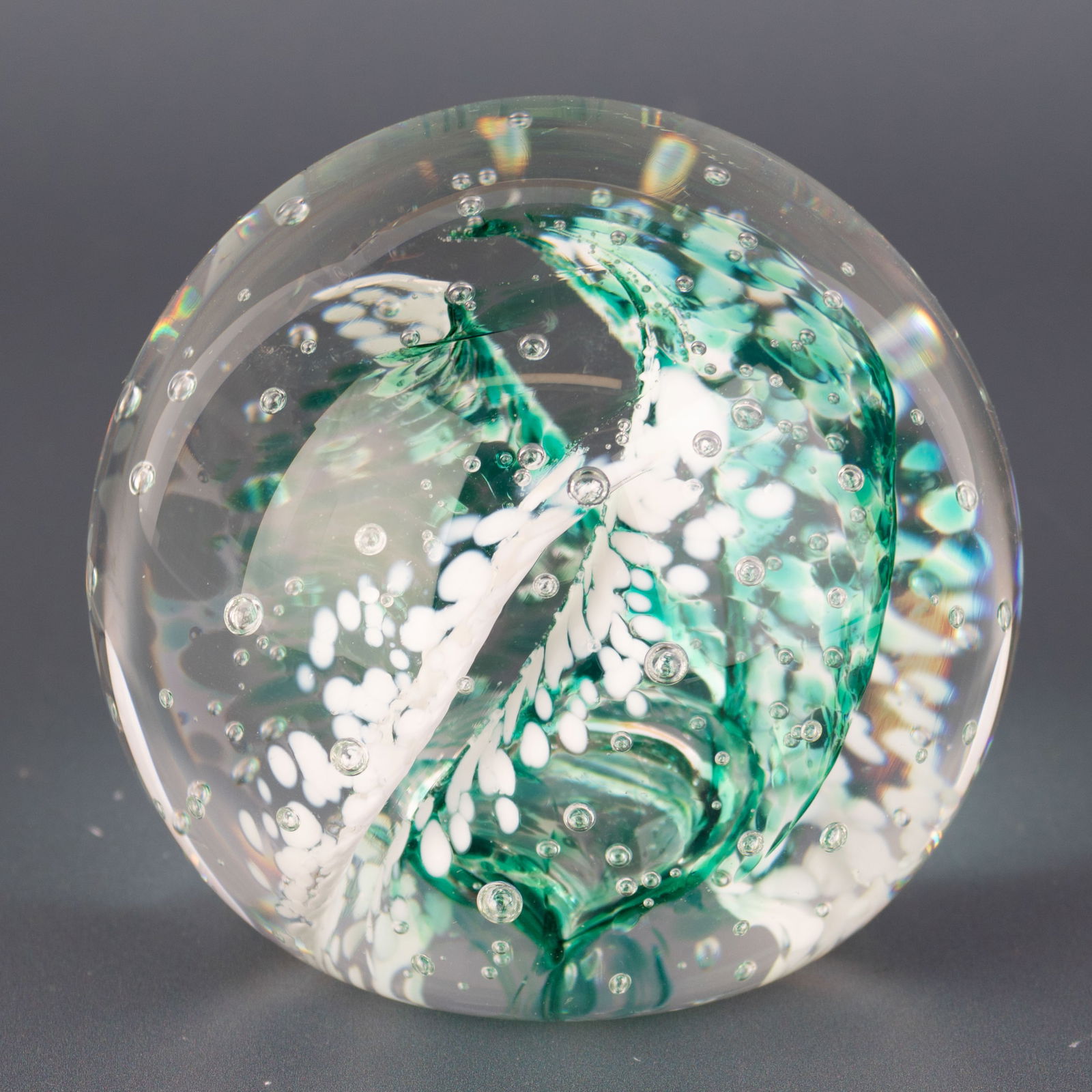 Mid Century Selkirk Hand Blown Studio Glass Paperweight (1 of 5)