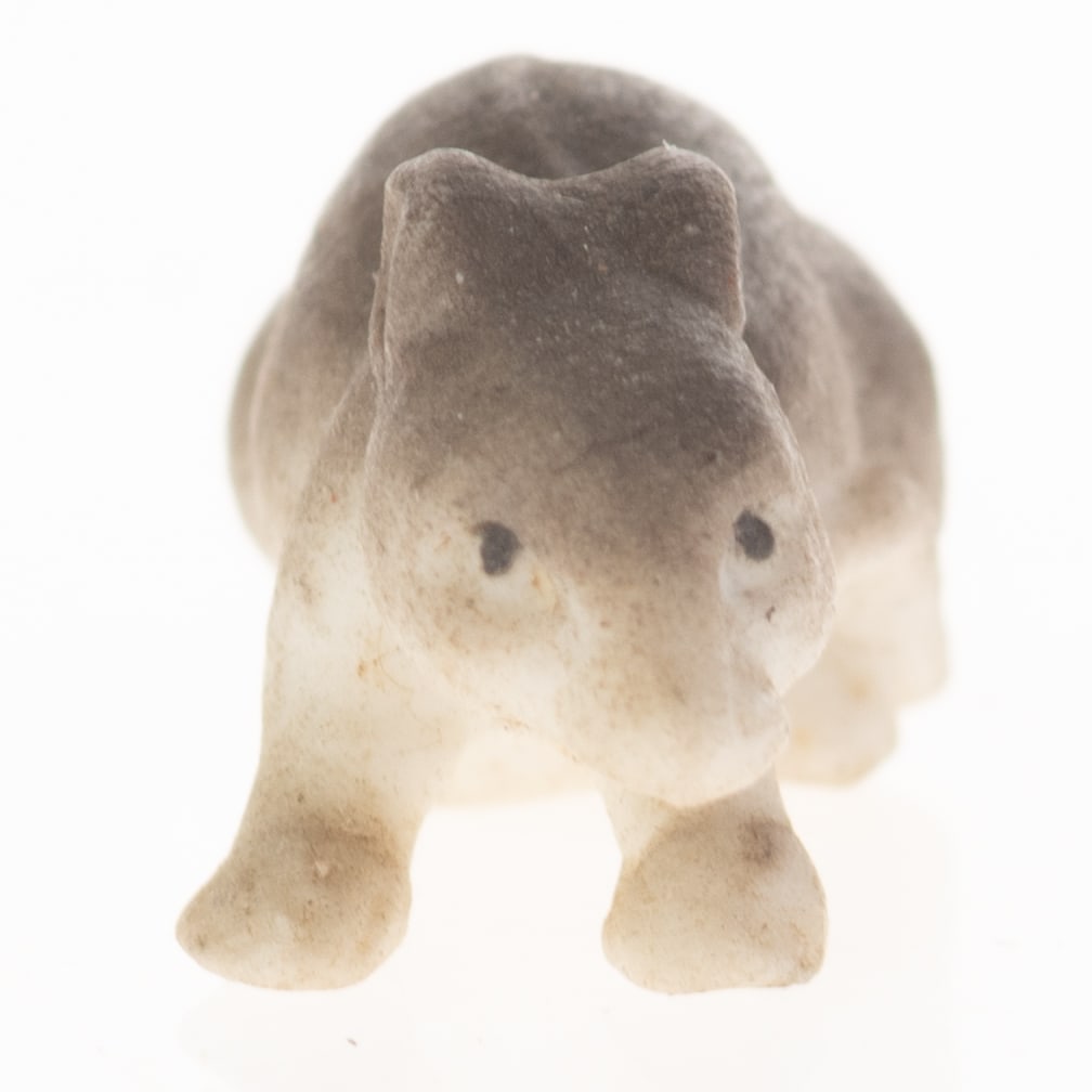 Antique German Hand Painted Bisque Porcelain Mouse Figurine Model Early 20Th Century: (Height: 0.9 cm, Width: 1.0 cm) It is the responsibility of the Buyer to carefully examine each lot and form their own judgment regarding its condition, description, provenance, and authenticity prior