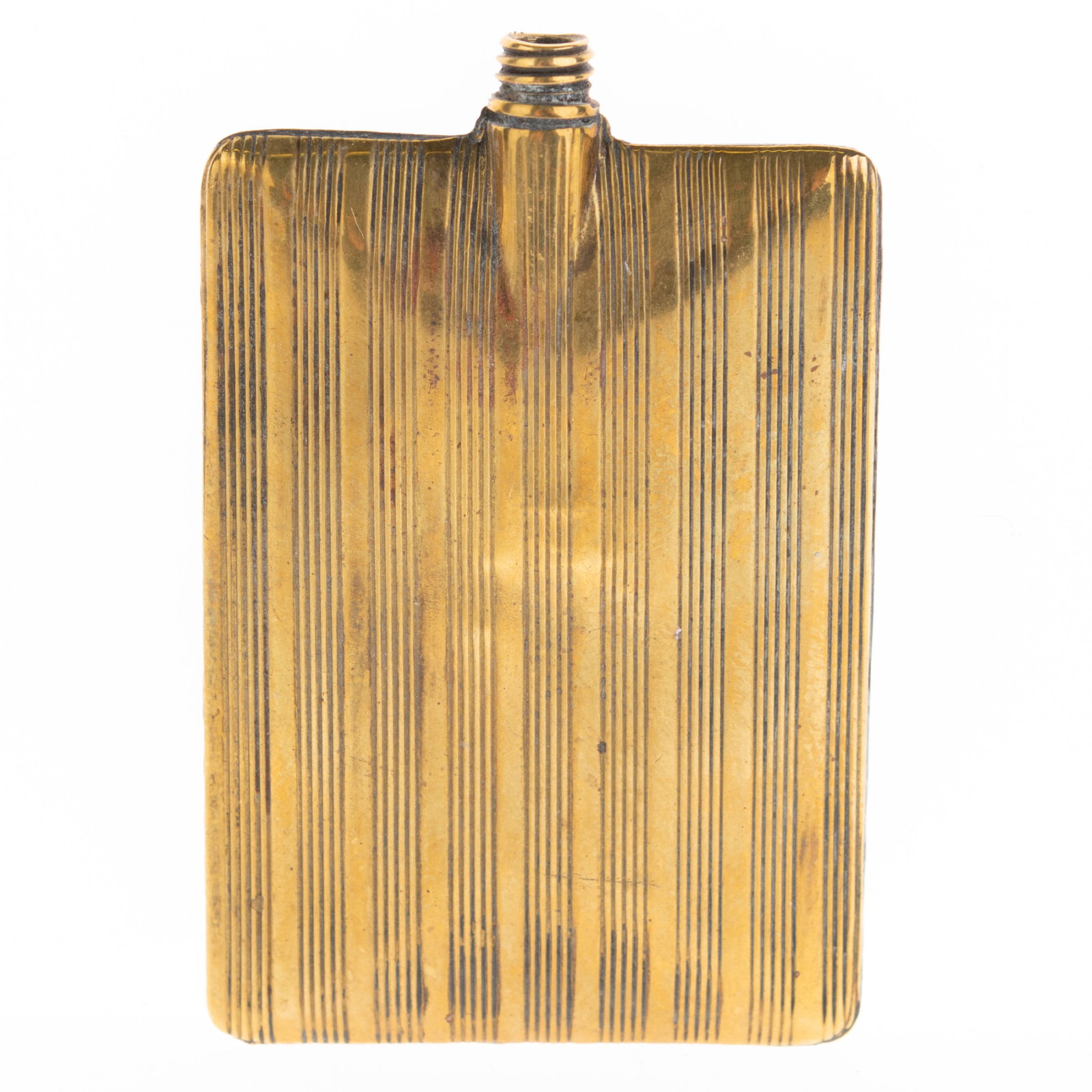 Antique Brass Miniature Flask (1 of 5)