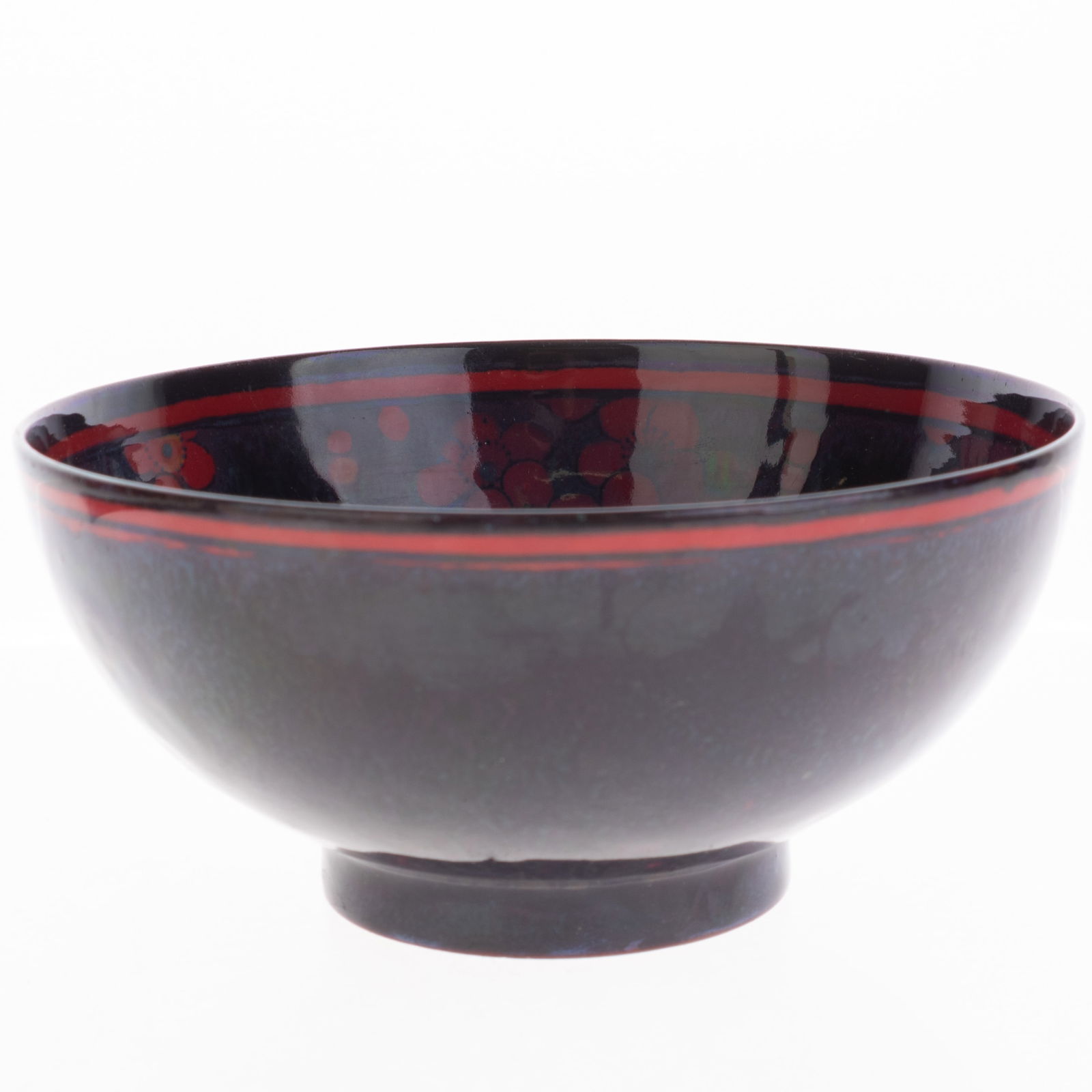 Royal Doulton "Sung" Glazed Earthenware Pottery Flambe Prunus Bowl Circa 1925 Art Deco Era (1 of 5)